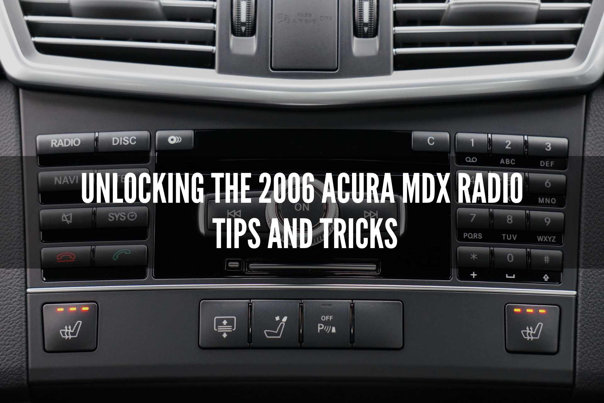 How can I unlock my 2006 Acura MDX radio if I don't have the code